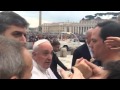 Guillermo Moreno y el Papa en el Vaticano 28-10-2015