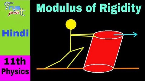 Shear Stress and Modulus of Rigidity || Mechanical Properties of Solids - 6 | in Hindi