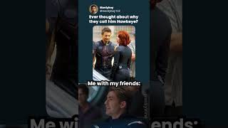 Why they call him Hawkeye #marvelmemes