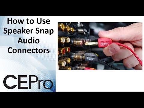 Speaker Snap Audio Connectors