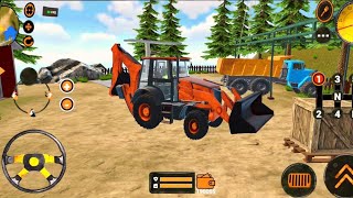 BACKHOE LOADER SIMULATOR 🚜🔥 | Heavy Machine Construction Challenge! | Full Gameplay screenshot 4