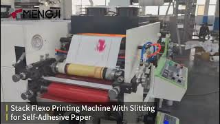 Stack type printing + die cutting salf adhesive paper