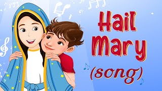 Hail Mary Song | Hail Mary Prayer | Hail Mary | Hail mary full of grace|Hail mary prayer for kids Resimi