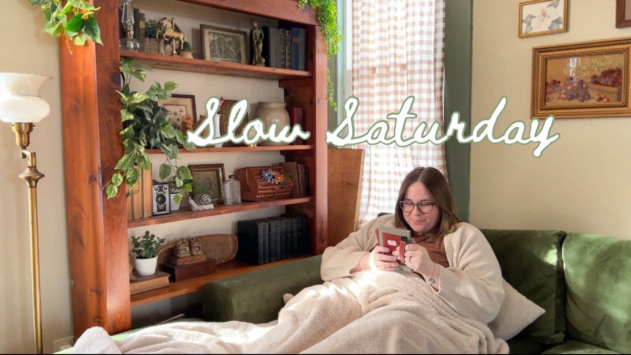 Slow Saturday Slow Saturday 🍵📚 slow weekend at home, cozy hobbies and relaxing - YouTube