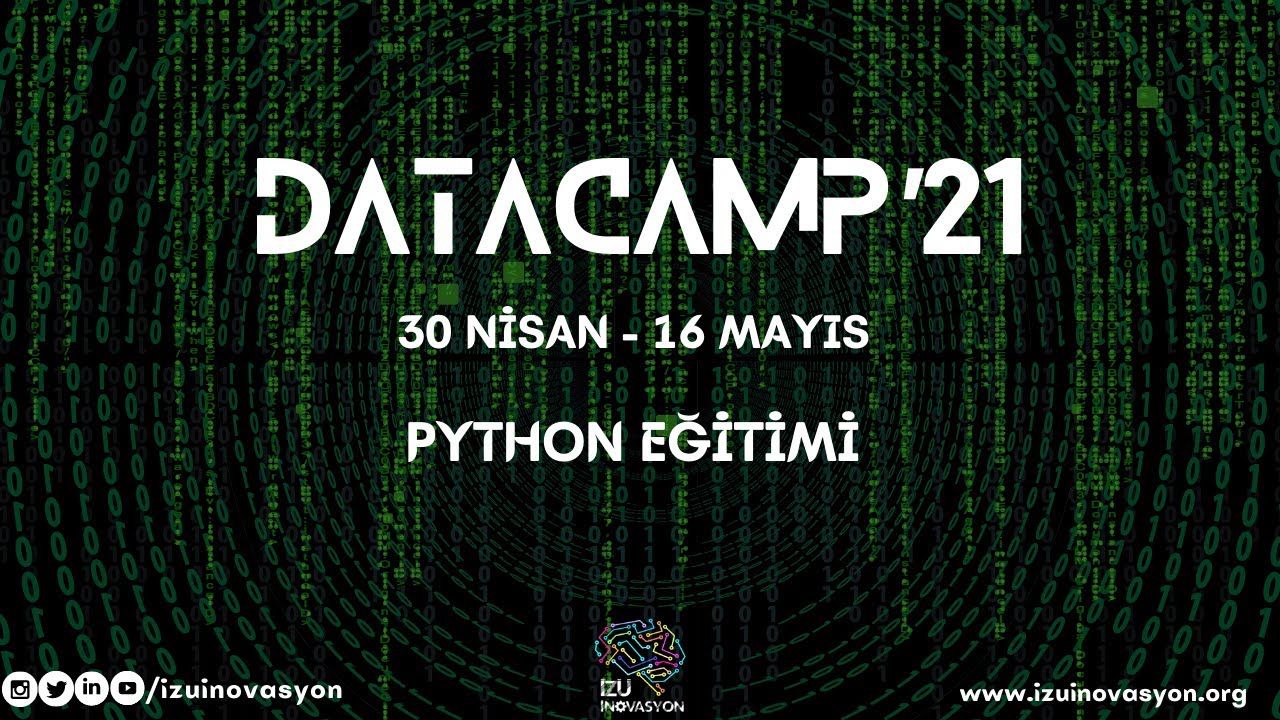 DATACAMP'21 | Python Eğitimi - YouTube