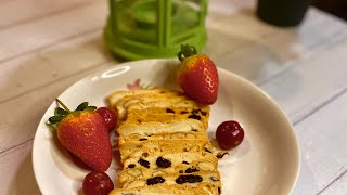 Almond cranberry biscotti | Italian almond biscuits | Easy recipe | Twisted Delights✨