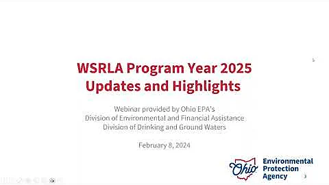 Water Supply Revolving Loan Account Program Year 2025 Updates and Highlights Webinar