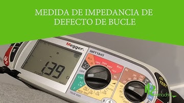 Medida de impedancia de defecto de bucle en instalación real.