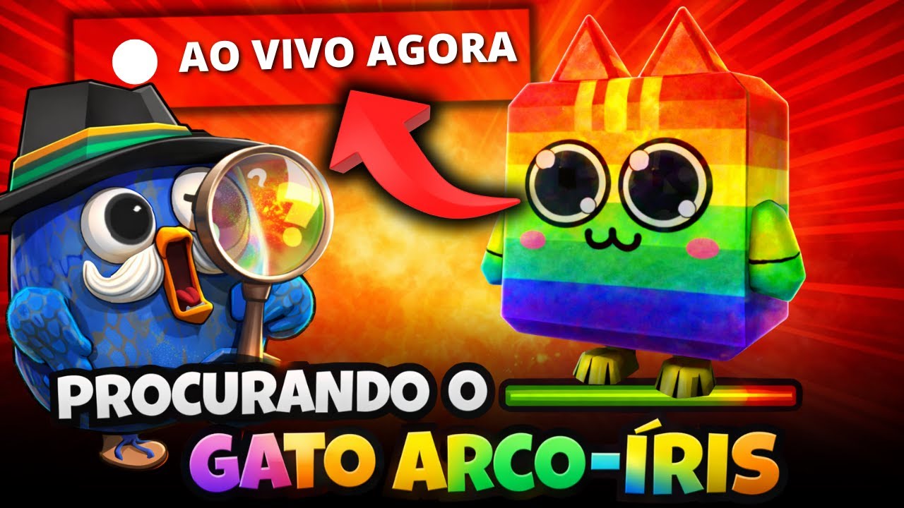 O GATO ARCO-ÍRIS EXISTE? 🔍 PROCURANDO AO VIVO NO CHICKEN GUN