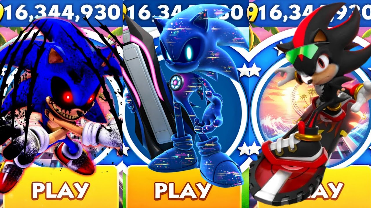 Sonic Dash - Sonic EXE vs Rival Sonic vs Extreme Gear Shadow - All ...