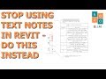 Revit Tutorial - Make Your Drawing Notes More Efficient