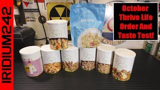 October Thrive Life Order And Taste Test!