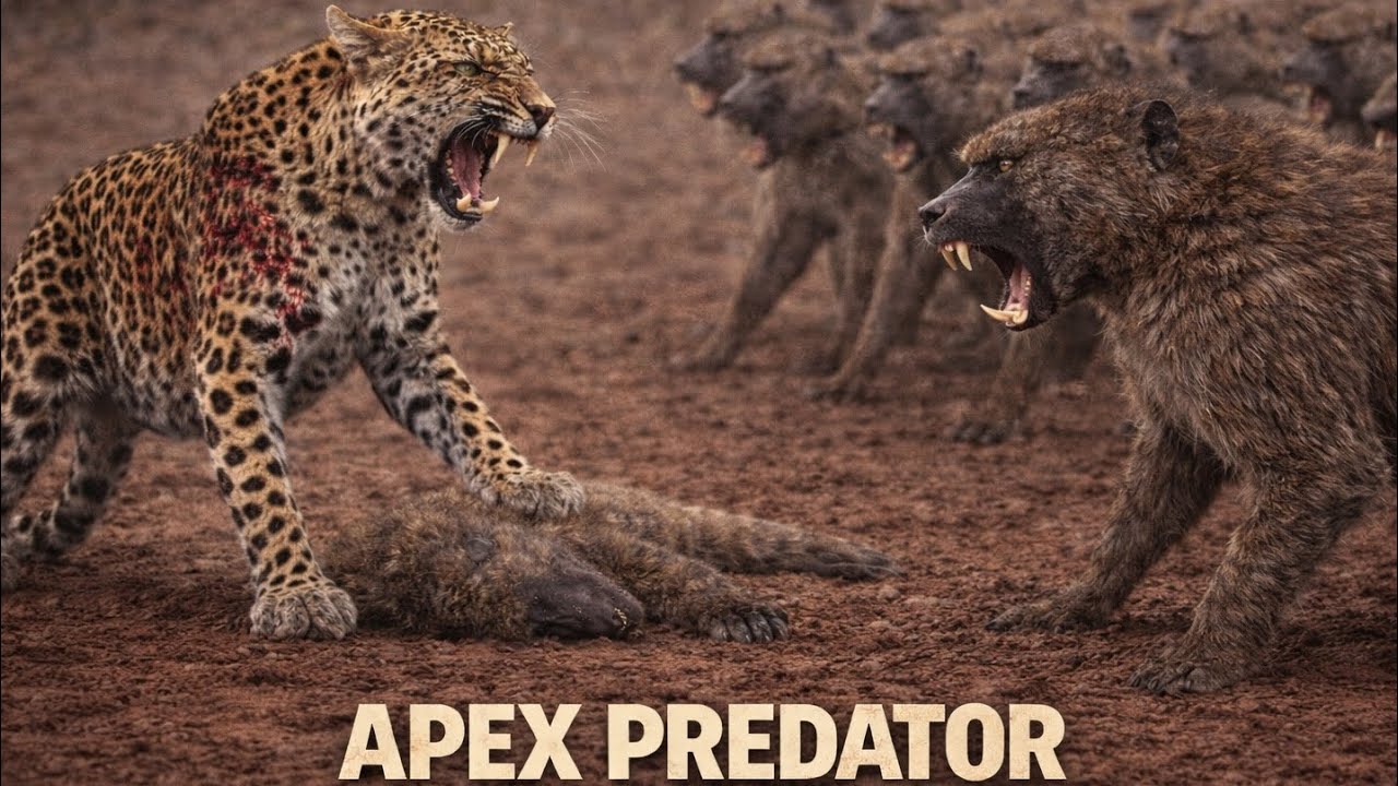 Epic Battle Baboon Troop Forces Leopard to Retreat!