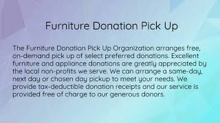 Donation Pick Up
