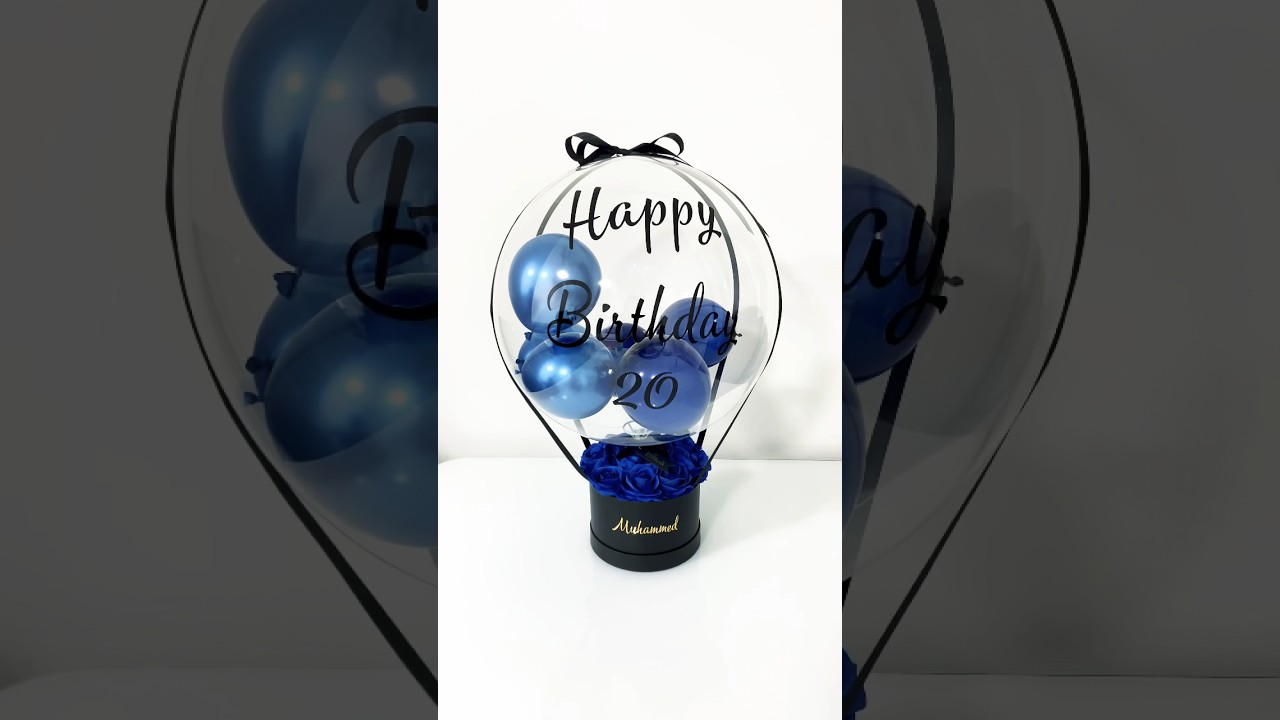 Bobo balloon with flowers | Birthday Gift idea 