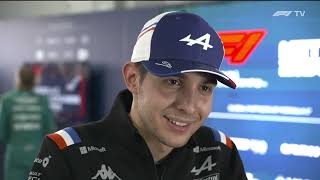 Esteban Ocon post-qualifying interview | 2022 Japanese Grand Prix