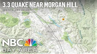 M3.3 earthquake shakes near Morgan Hill, USGS says