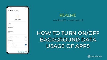 How to Turn On/Off Background Data Usage of Apps - realme [Android 11 - realme UI 2]