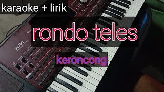 karaoke rondo teles versi keroncong