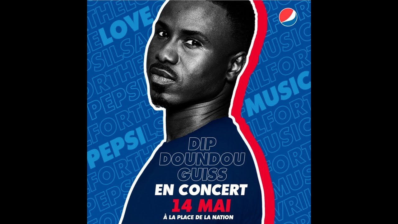 CONCERT DIP DOUNDOU GUISS A LA PLACE DE LA NATION AVEC  #PEPSI