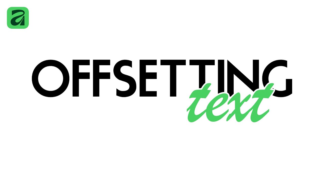 How to Offset Text in Affinity | Text Outline Tutorial for Beginners 2025