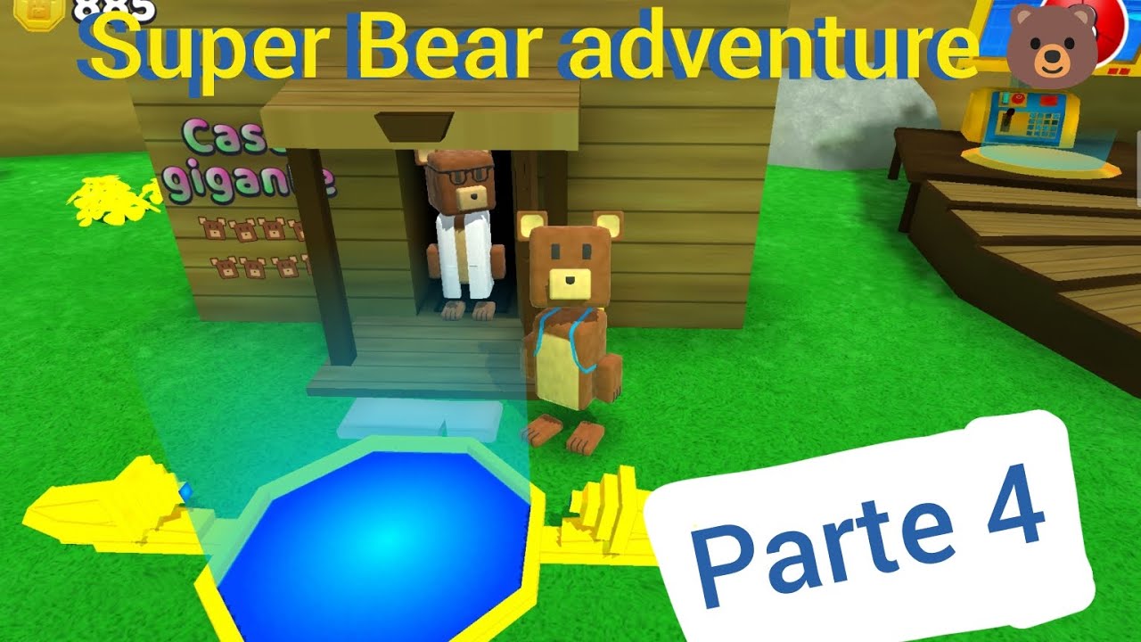 Jugando super bear adventure con mi hermano parte 4 🐻