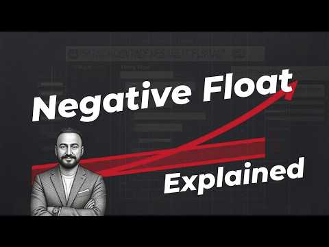 How is the schedule negative float generated? The theory and concept explained