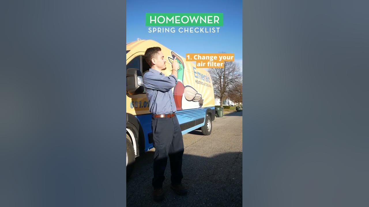 Spring homeowner checklist emerald heating cooling homeownertips