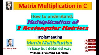 2d array (matrix) multiplication in C | Matrix Multiplication in C