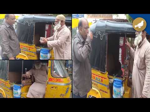 Summer warrior: Hyderabadi Auto driver provide chilled water to thirsty people - SIASAT