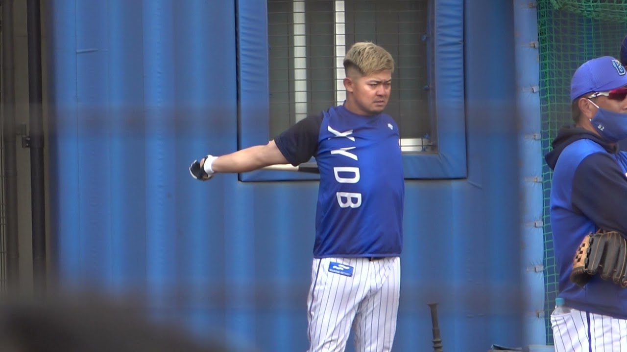 山下幸輝 トスバッティング 2021 秋季キャンプ 横浜DeNAベイスターズ