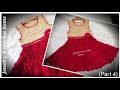 Crochet Lacy Dress For Girl size 3-4 Year (part 4)