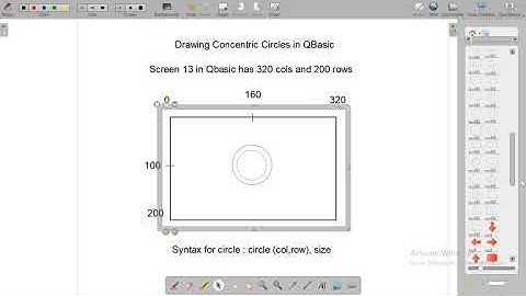Concentric Circles QBasic