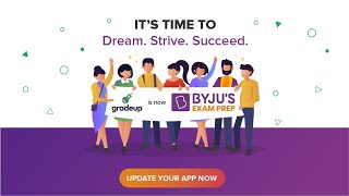 📣🔔 Gradeup is now BYJU'S Exam Prep 🎉#DreamStriveSucceed🎁🏆| नयी पहल ✌|