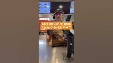SkipTheDishes’ Base Pay Is Only $3! 😳😱🤯🚙🍔 #shorts #aandw
