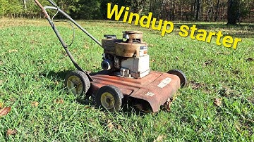 1966 Montgomery Wards wind up push mower