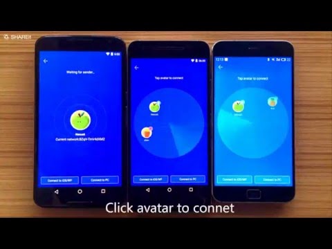 SHAREit - How to transfer from one to many? (Group Share)