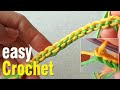 Crochet: How to Crochet a Cord which uses two separate strands at the same time