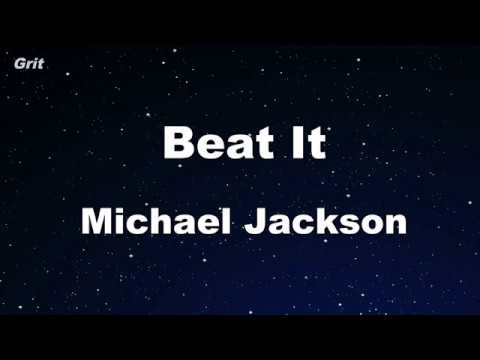 arco Inspiración primer ministro Beat It - Michael Jackson Karaoke 【No Guide Melody】 Instrumental - YouTube