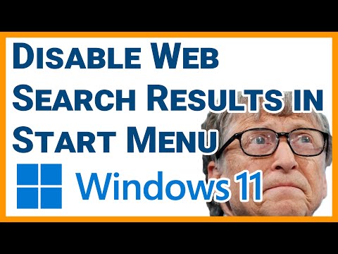 Disable Web Search Results in Windows 11 Start Menu