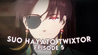 SUO HAYATO FIGHT TWIXTOR EPI 5 | 4K NO CC | WIND BREAKER