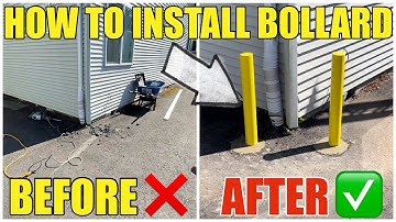 How To Install A Pour-In-Place Safety Bollard 36” Step By Step DIY To Protect Building From Vehicles