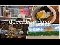 december days | kpop store, eating out, kfood