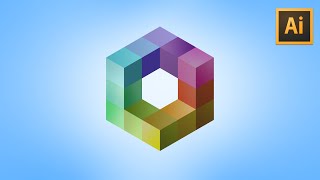 FASTEST Way To Make This Isometric Design In Illustrator!