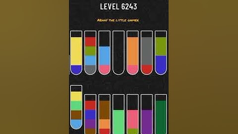 Water sort puzzle level 6243