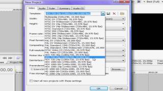 Sony Vegas Tutorial Effect 04 • HD Settings.