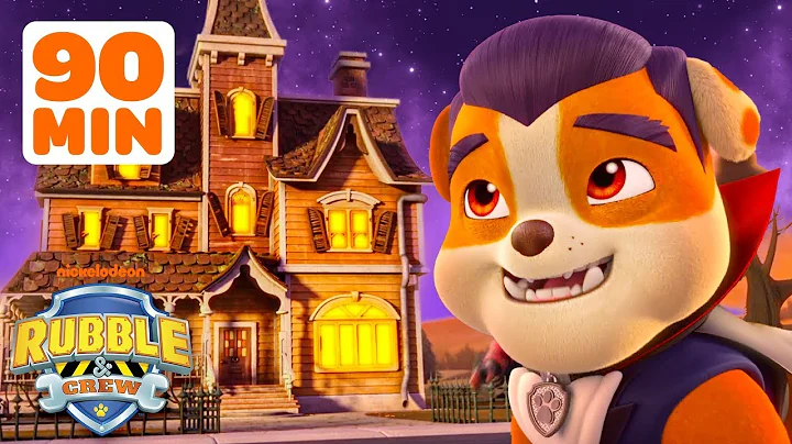 Rubble Visits a Haunted House! w/ Charger & Wheeler | 90 Minute Compilation | Rubble & Crew