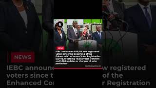 IEBC has announced 875,501 new registered voters since the beginning of viter registration