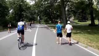 Full Bike Ride through New York's Central Park Loop (6.2 miles, on a Citibike)