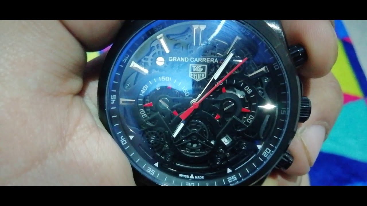 tag heuer CR7 watch, unboxing